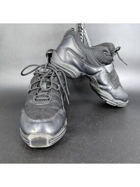 Capezio Shoes Womens Size 6 Black DS11 Split Sole Dance Sneaker Jazz Mesh